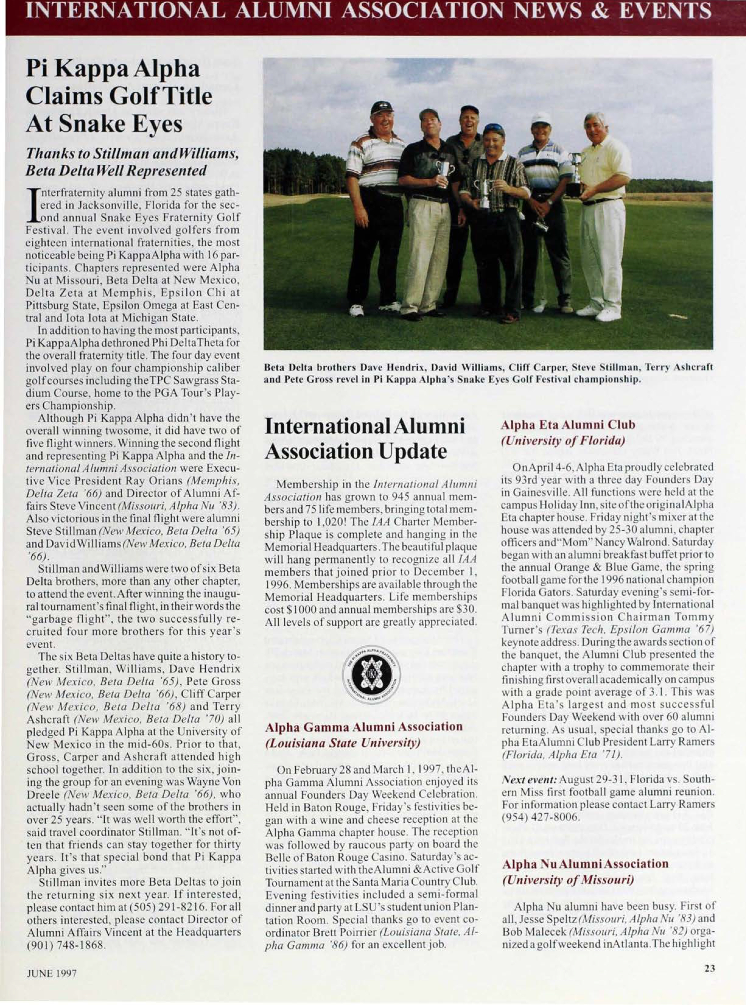 International Alumni Association News & Events: International Alumni Association Update